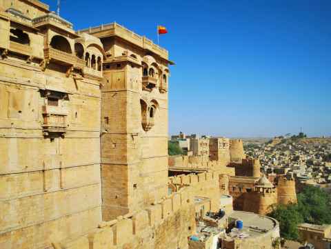 Jaisalmer cityscape during a weekend tour