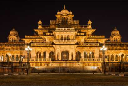 Night View of Albert Hall Museum Jaipur