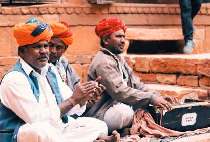 Traditional Folk Performers in Jaisalmer Fort